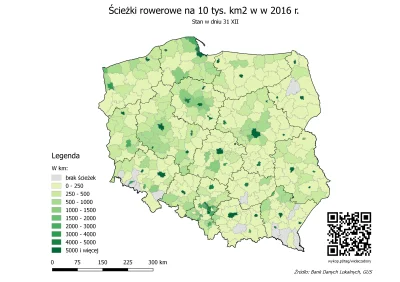 czarnobiaua - Ścieżki rowerowe na 10 tys. km2 w w 2016 r.

Co jest rozumiane za ści...