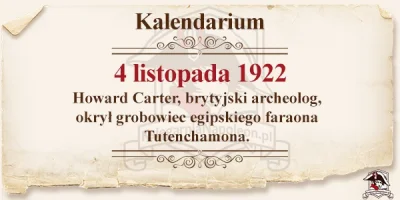 ksiegarnia_napoleon - #carter #egipt #archeologia #odkrycie #kalendarium