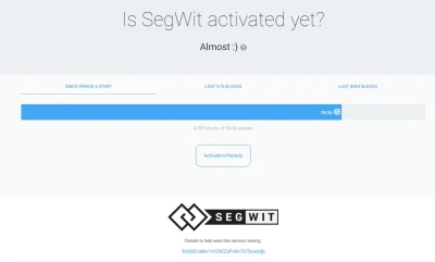 MelomanBTC - SegWit oficjalnie został zaakceptowany ᕦ(òóˇ)ᕤ ᕦ(òóˇ)ᕤ ᕦ(òóˇ)ᕤ!
Parę ch...