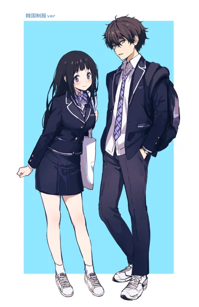 bakayarou - #randomanimeshit #hyouka #houtarouoreki #chitandaeru #schoolgirl #animela...