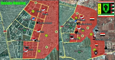 DowolnyNick - Aleppo.
Siły Tygrysa systematycznie zjadają Dystrykt Hanano, kawałek p...
