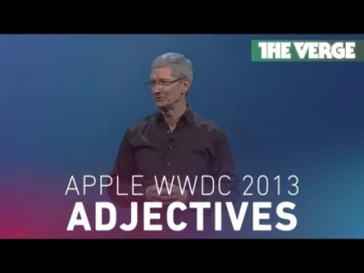 k.....n - Apple's WWDC 2013 keynote: a symphony of adjectives.

Nie wiem czy #bylo :<...