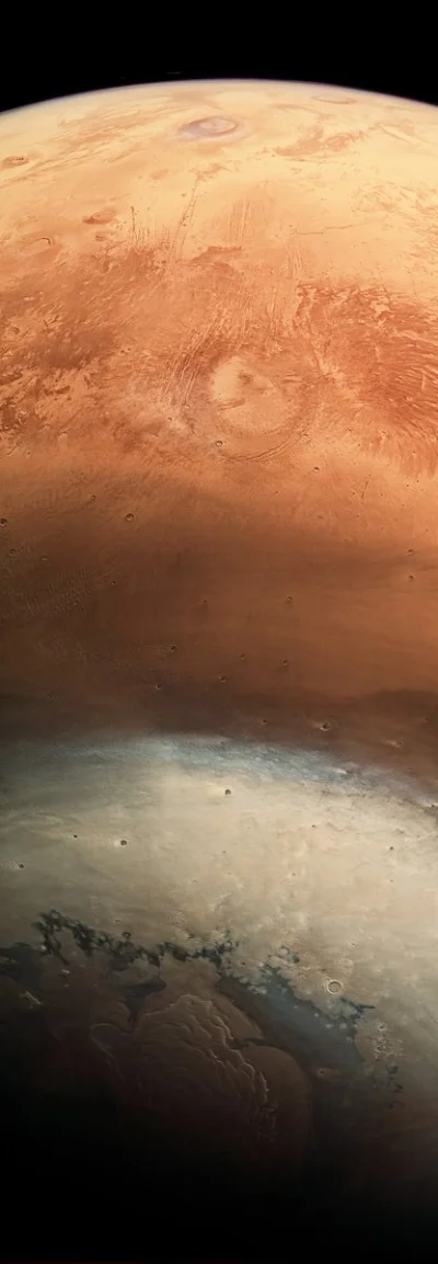 irytacjaniebosklonu - Mars sfotografowany przez orbiter Mars Express. 
U góry widzim...
