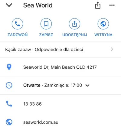 pauleene - @Emdap: Po drugiej stronie świata podobnie. Na przykład Sea World na Gold ...