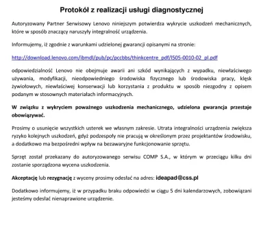 ayla - @mati_Lubel: laptopa kupiłam nowego w marcu tego roku. Popsuł się kilka dni po...