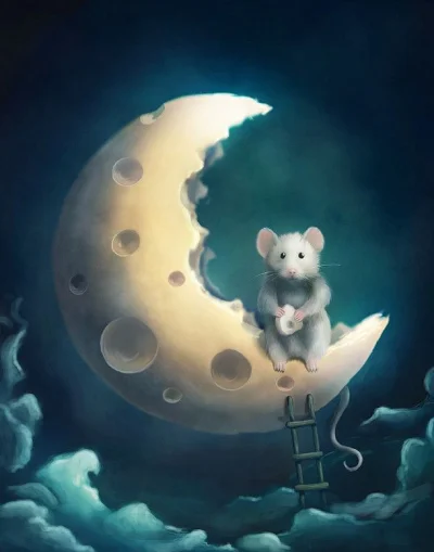 moon5 - Lunar mouse http://mmmerlin.tumblr.com/post/89151984924/lunar-mouse

#grafika...