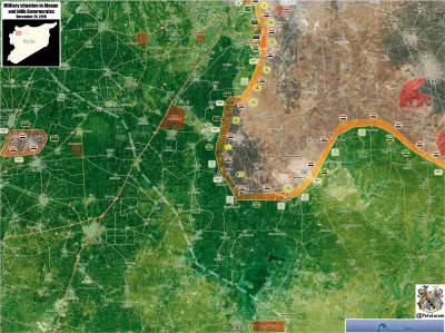 60groszyzawpis - Nowa mapa od Peto pokazująca część Aleppo i Idlib. Widać ile dzieli ...