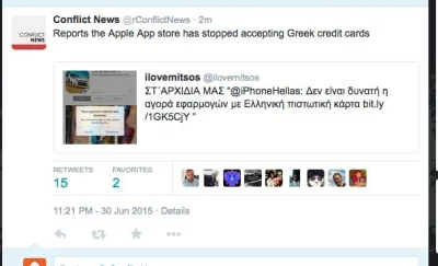 zouzosi - Apple store zablokowało greckie karty.