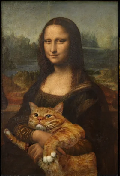 pekas - #malarstwo #fatcatart #sztukanadzis #heheszki
 Leonardo da Vinci, Mona Lisa, ...