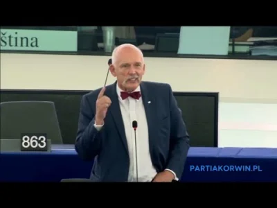SpokojnyLudzik - Janusz Korwin-Mikke: Imigranci to zalew Europy śmieciem ludzkim, któ...