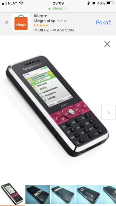Colo99 - @Ryzu17: Sony Ericsson K660i - miałem chyba dwa albo trzy modele tego telefo...