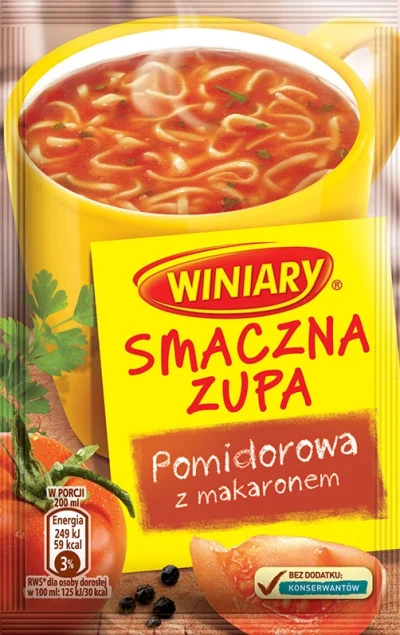 MasterSoundBlaster - Smaczna zupa Winiary - Pomidorowa z makaronem. Strasznie średnia...