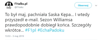 saw - @Sumlinskiekanie: ale jak to? przecież to miał być już koniec sezonu! przecież ...