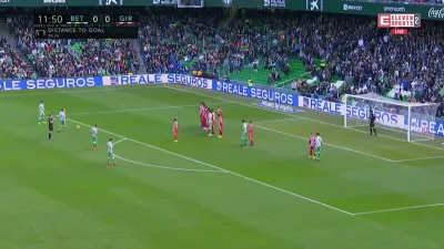 nieodkryty_talent - Betis [1]:0 Girona - Cristian Tello, r. wolny
#mecz #golgif #lal...