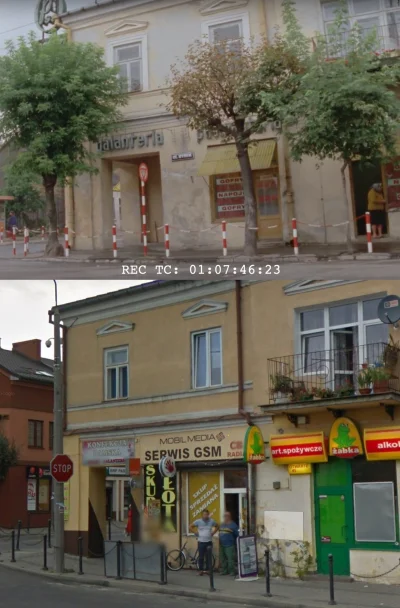 Cichociemny - Porównanie 1979 i 2012 (ze streetview).