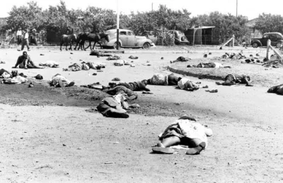 Lama1 - @CrusaderRoland: 

https://en.wikipedia.org/wiki/Sharpeville_massacre