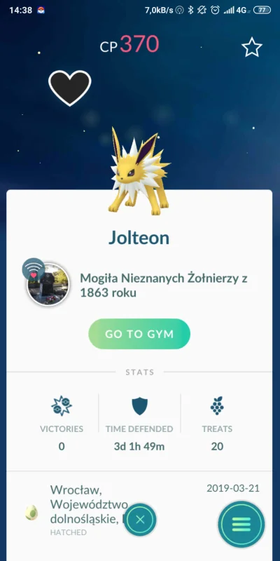 ZohanTSW - Ale fajnego gyma znalazłem :D
#pokemongo