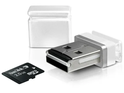 chato - #gadget: czytnik kart MicroSD w dongle'u #usb ... cena: 19 PLN = #chceto