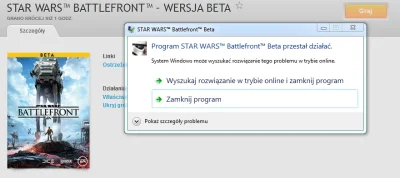 PrzywodcaFormacjiSow - Czy działa wam beta sw battlefront?

#starwars #pcmasterrace...