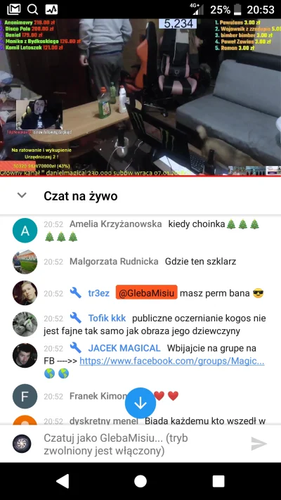 GlebaMisiu - Trez sram na ciebie gościu nibu taki dorosły a ciągle pomagasz grubasowi...