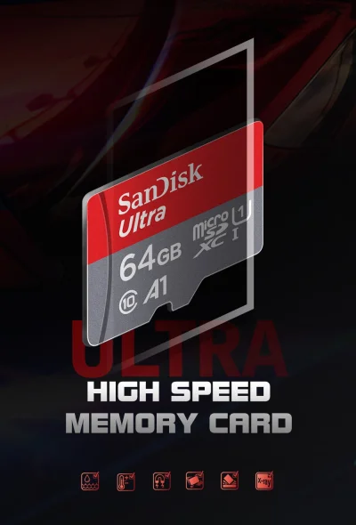 duxrm - SanDisk Micro SD Card Memory
Pojemności: 16,32,64,128,200GB
Cena od: 2,71$
...