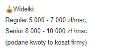 Rabusek - Ale inba na grupie testerów - ktoś podał stawki z kosztem pracodawcy xD 
S...