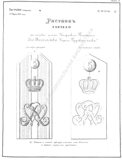 wariag - Biała Podlaska. Carski ukaz z 1861 wprowadzający monogramy na epoletach 5 ka...