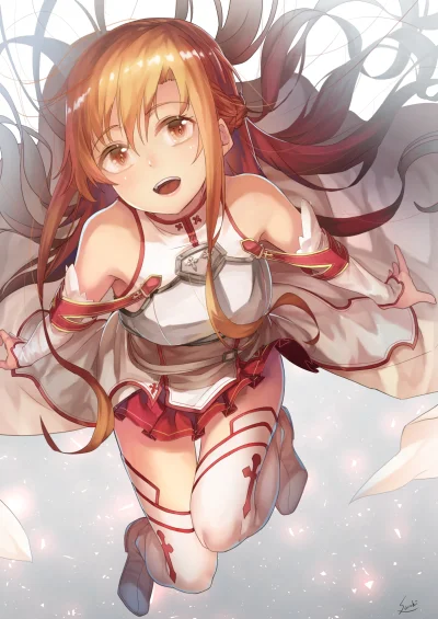 FuzzyWuzzy_ - #randomanimeshit #sao #swordartonline #asuna #browneyes #brownhair #blu...