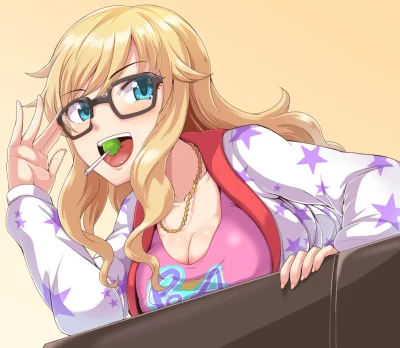 l.....f - #randomanimeshit #idolmaster #idolmastercinderellagirls #yuiootsuki #megane...