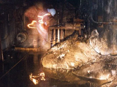 HaHard - Stopiony rdzeń reaktora w Czarnobylu (słoniowa stopa).

#hacontent #czarno...