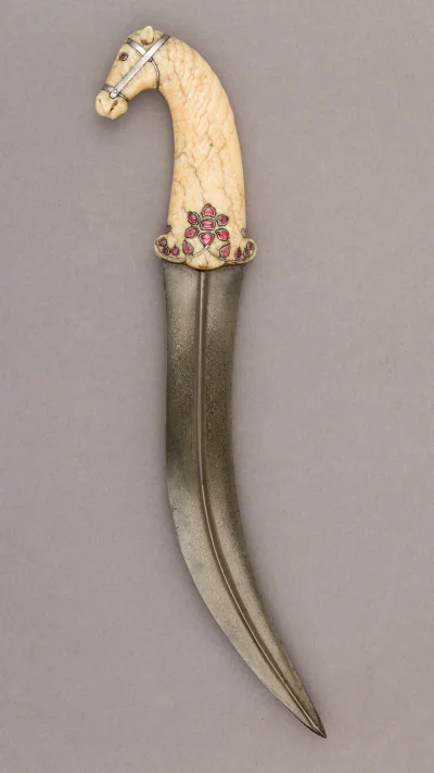 myrmekochoria - Sztylet (250 g, 33 cm), Indie XVIII wiek. Niby nic specjalnego, ale w...