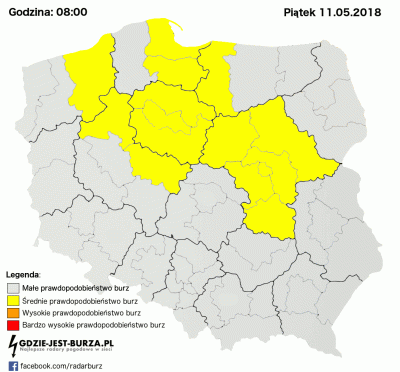eliesu - Jutro jebnie w centralnej części #polska , szczególnie w północnej części. C...