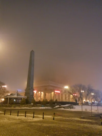 Kemadas - Pałac kultury dzisiejszej nocy. Ładne zdjęcie? #smog #Warszawa