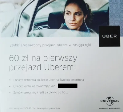pushaty - U mnie #uber nie jeździ, więc szybkie #rozdajo na voucher 60 PLN na pierwsz...