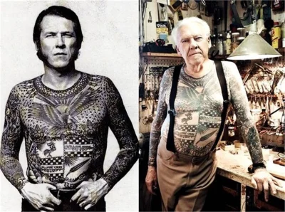 rdza - Dla przykładu jeszcze Lyle Tuttle, legenda tatuażu i żyjący dowód na to że "bo...