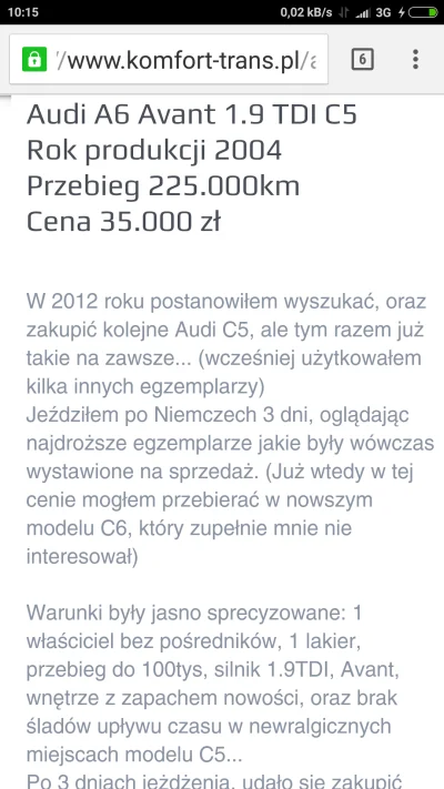 P.....k - Ta historia ma potencjał na najlepszą motoryzacyjną pastę. Urzekł mnie jej ...