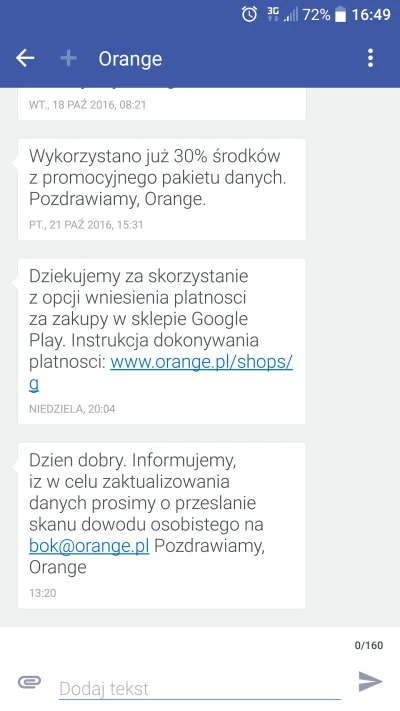 cfanyantek - Mirki dostałem SMS od #orange , chodzi o ten ostatni. Dla mnie to trochę...