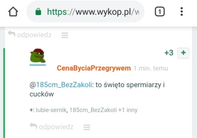 m.....y - Każdy to nie jest #przegryw z pewnością jest spermiarzem i cuckiem XD 
#10...