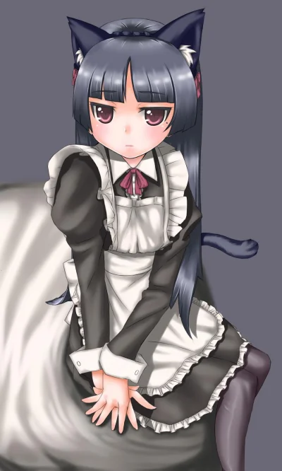 Hajak - #randomanimeshit #oreimo #kuroneko #rurigokou @BlackReven #maid