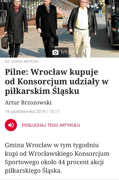 Reepo - SZKODA STRZĘPIĆ RYJA EH, teraz Wrocław będzie mieć prawie 100% akcji dla sieb...