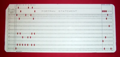 KarmazynowyAstrofizyk - @psposki: za pomocą takich kart do Fortrana