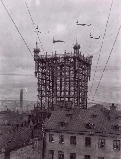 syn_admina - Wierza telefoniczna w Sztokcholmie 1890.
Łączyła 5000 abonentów w latac...