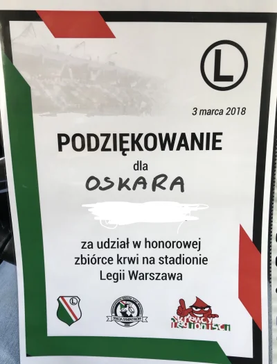 O.....9 - 2h stania na mrozie ale mieć taki dyplom to jak wygrać z rakiem XD #legia #...