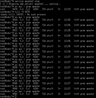 mariecziek - @grzemach: Dziwna sprawa. Wyłączyłem apacza, a ps aux | grep apache zwra...