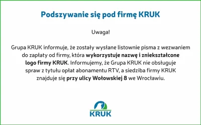 kokosanki - @lehovsky: na stronie prawdziwego Kruka jest oświadczenie i ostrzeżenie: