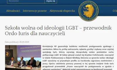 saakaszi - Ordo Iuris: 
 Żaden przepis polskiego prawa nie ustanawia zasady świeckośc...