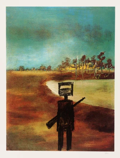 Lizus_Chytrus - Landscape, Sir Sidney Nolan, 1978–9

#malarstwo #sztuka #prymitywiz...