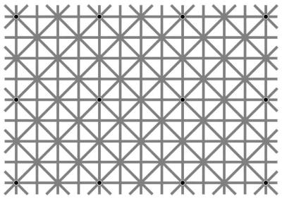 Beto - Na tym obrazku jest 12 czarnych kropek, wasz mózg nie pozwoli wam zobaczyć ich...
