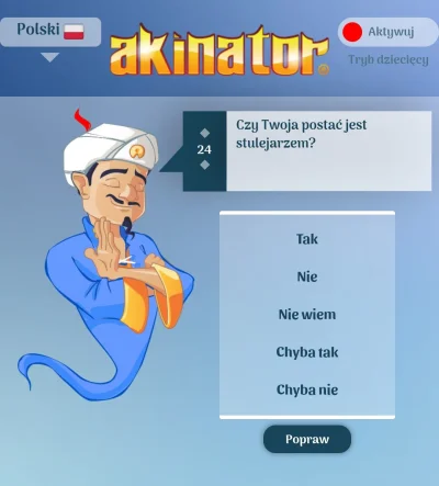 claudio1 - kto wg #akinator spełnia kryterium z obrazka?
Odpowiedz w 1. komentarzu
#h...