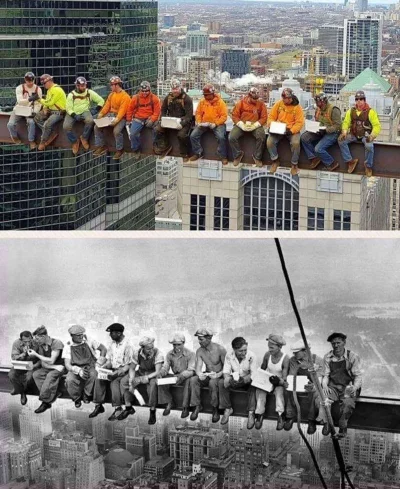 k1fl0w - Związek zawodowy Chicago local #1 Iron Workers odtworzyli ikoniczne zdjęcie ...